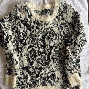Black and white (Rose Print) Adrianna Papell Sweater